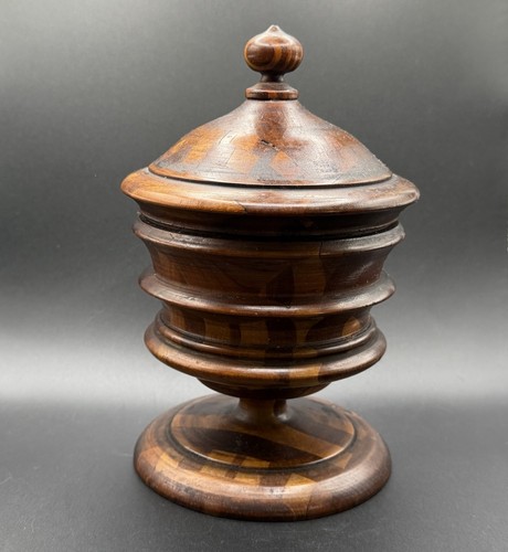 Antique inlaid treen ware - antique,