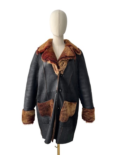 Vintage real sheepskin coat - vintage,