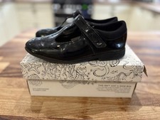 Clarks School Shoes, Black Leather, Uk Size 2G. Magic Step