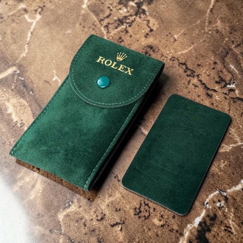 Rolex green suede - rolex,