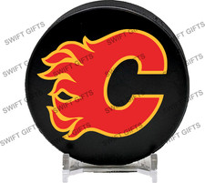 Calgary Flames Ice Hockey Puck 6oz regulation size and weight EIHL NHL