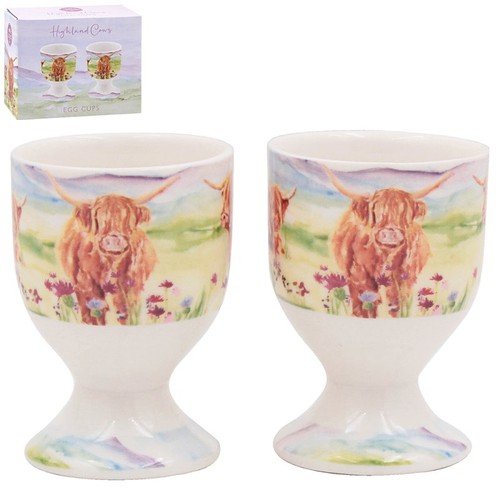 Highland cow egg cups - highland,