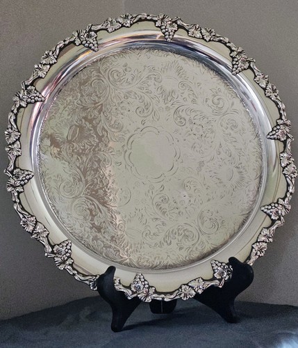 Silver plated tray vintage - tray.,