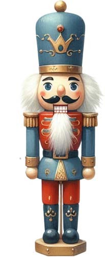 Christmas nutcracker wall art - christmas,