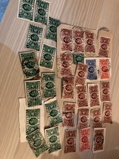 Stamps KGV - 31 Silver Jubilee 1935 stamps some on paper 