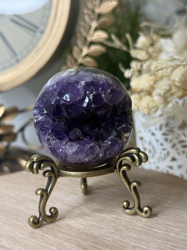 Amethyst sphere crystal geode - amethyst,