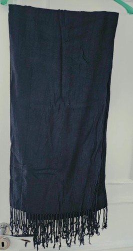 Navy blue star scarf wrap - star,