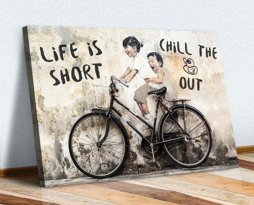Life short canvas wall - is,