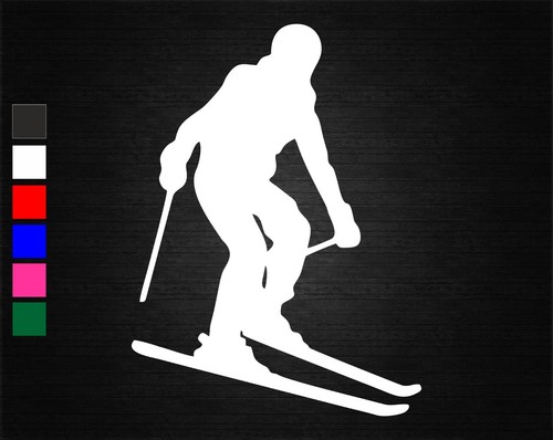 Skiing vinyl decal sticker - vinyl,