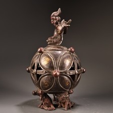 Chinese Copper Foo Dog Incense