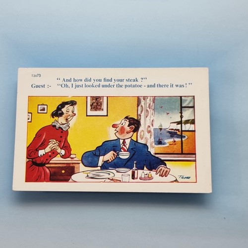 Comic postcard c1965 landlady - c1965,