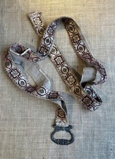 Victorian/Edwardian Velvet Servants Bell Pull With Cast Brass Handle