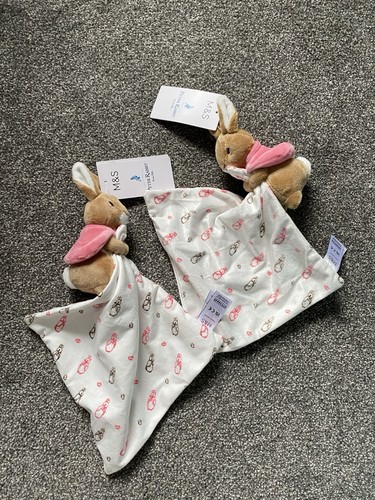 Pink flopsy bunny baby - m&s,