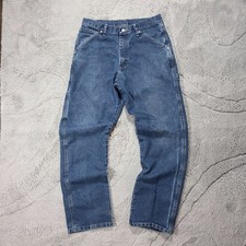 Wrangler Carpenter Jeans Blue Workwear Utility Pocket Hammer Loop W30 L32