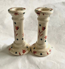Bridgewater Emma Original Sprig and Spot Small Candle Stick Holder x 2 11.5cm