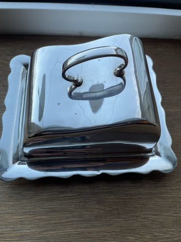 Silver plated epns butter - epns, dish