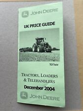 John Deere Tractors Loaders & Telehandlers Price List December 2004 Brochure
