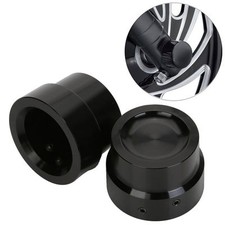 Black Front Axle Nut Cover For