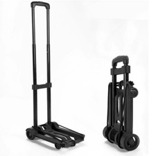 Portable Lightweight Trolley Folding Hand Truck Luggage Cart Warehouse Shopping