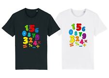 Colourful MATH Numbers Day 2023 Maths Symbols School T-shirt T Shirt Numeracy