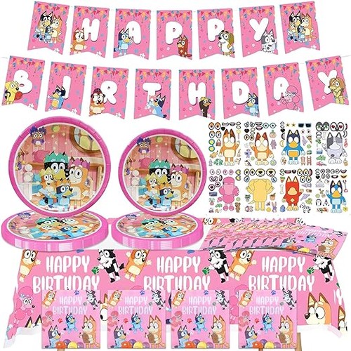 Pink bluey bingo - pink,