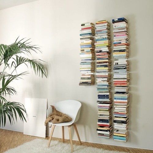 Vertical bookcase plexiglass - vertical,