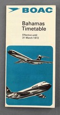 BOAC BAHAMAS AIRLINE TIMETABLE