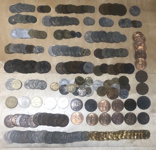 Job lot world coins - of,