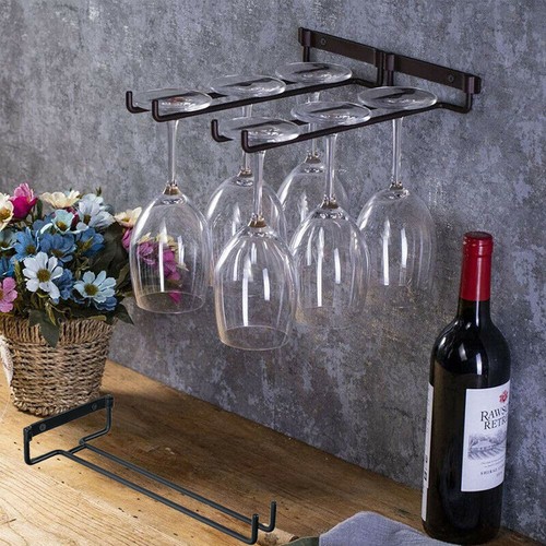Wine glass cup rack hanging - glass,