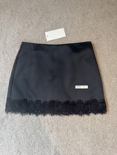 Zara Black Lace Hem Skort New Viral Size small Trending BNWT Sold Out