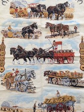 draft shire horse farming themed souvenir tea towel