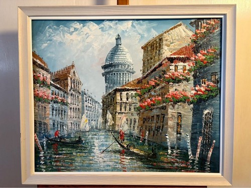 Caroline burnett signed oil - burnett,