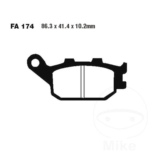 Ebc brake pad semi - ebc,