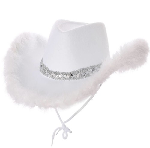 Texan cowgirl hat white - cowgirl,