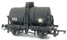4mm/OO KIT BUILT WHITE METAL & PLASTIC SHORT CHLORINE TANK WAGON:SEE DESCRIPTION