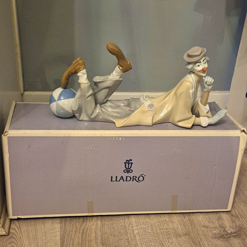 Lladró porcelain clown - porcelain,