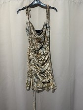 Marble Stone Mini Ruched Bodycon Dress, I Saw It First, Size 8