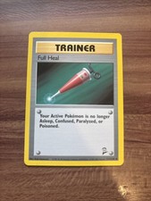 Rare Full Heal 111/130 Non Holo Trainer Base Set 2 Pokemon Card 2000