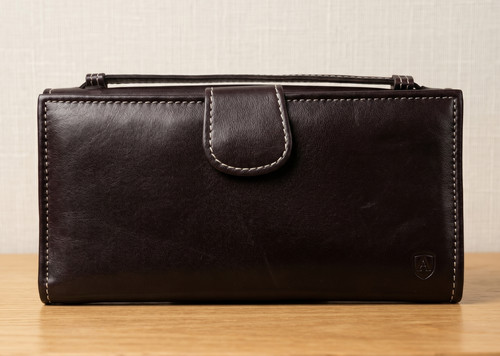 Genuine leather purse wallet - purse,