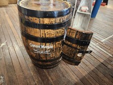 HOME BAR OLD WHISKY BARREL WITH DOORS & SHELVES AND YOUR CHOICE OF BRANDING