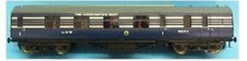 MTH trains LMS Mk3 Brake 1st coach in LMS Coronation Scot Blue Livery 22-60058