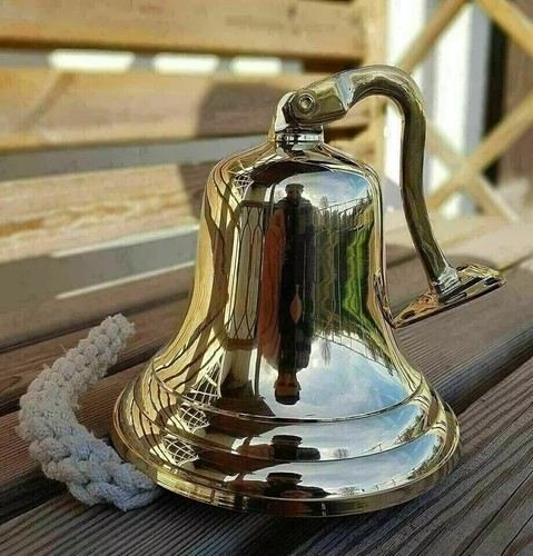 Nautical brass bell captain - nautical,