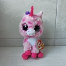 Rare Ty Beanie Boo - Sugar Pie the Unicorn - Plush Soft Toy 6" with Tags