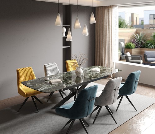 Ceramic spider leg table - ceramic,