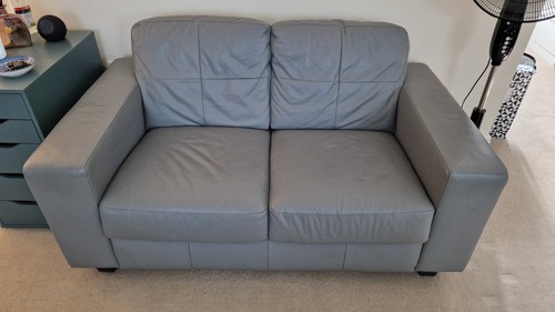 Ikea seater grey leather - 2-seater,