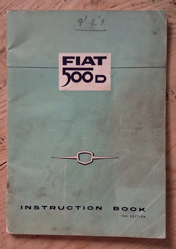 Fiat 500 instruction - d, book