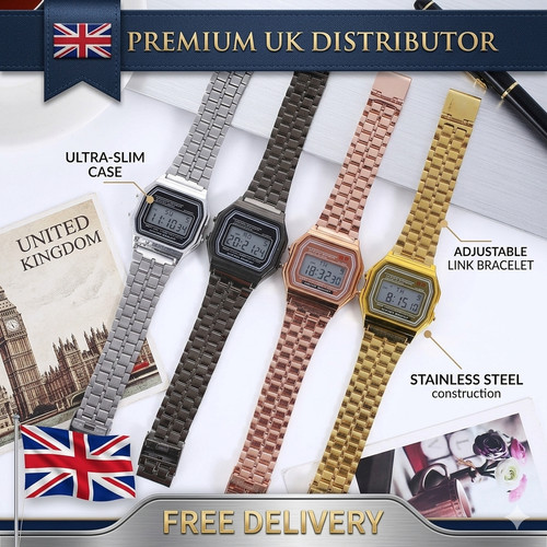 Vintage led digital watch men - led,