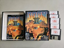 Doom II 2 Big Box PC Game IBM 3.5" Floppy Disks Complete / id Software / Ms DOS