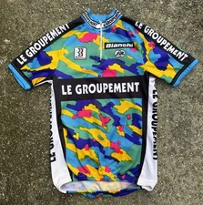 Vintage Biemme Bianchi Le Groupement Cycling Jersey 90s - XS/S