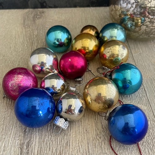 Vintage mini glass christmas - vintage,